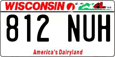 WI license plate 812NUH