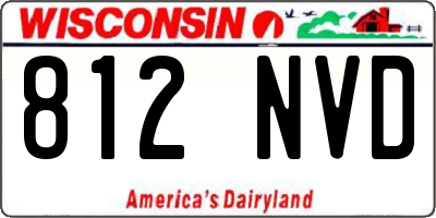 WI license plate 812NVD
