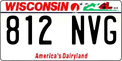 WI license plate 812NVG
