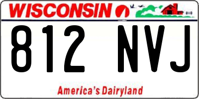 WI license plate 812NVJ