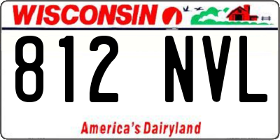 WI license plate 812NVL
