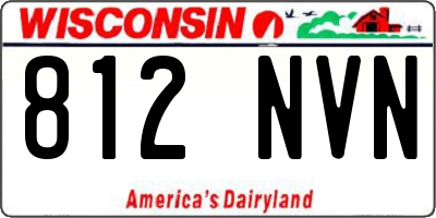 WI license plate 812NVN