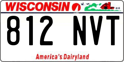 WI license plate 812NVT