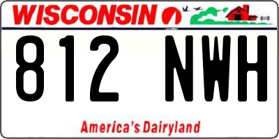 WI license plate 812NWH