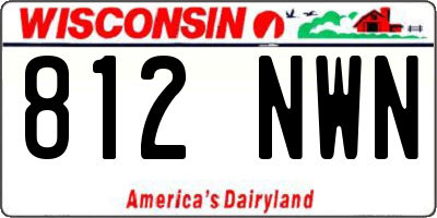 WI license plate 812NWN