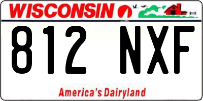 WI license plate 812NXF