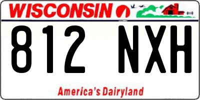 WI license plate 812NXH