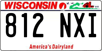 WI license plate 812NXI