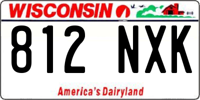 WI license plate 812NXK