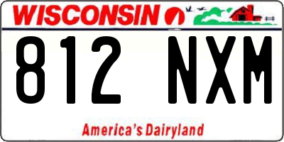 WI license plate 812NXM