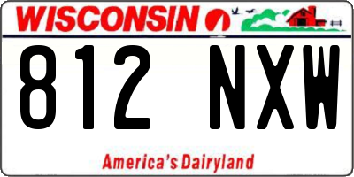 WI license plate 812NXW