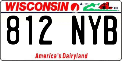 WI license plate 812NYB