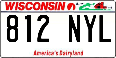 WI license plate 812NYL