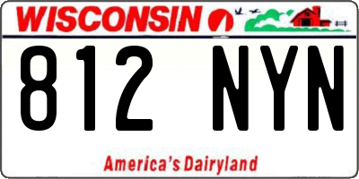 WI license plate 812NYN
