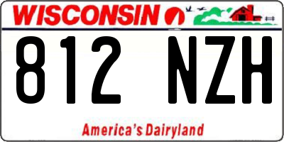 WI license plate 812NZH