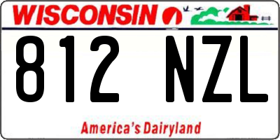 WI license plate 812NZL