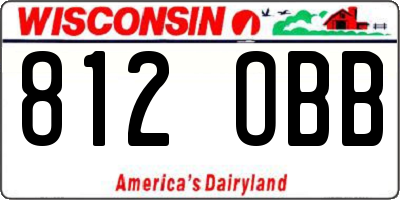 WI license plate 812OBB