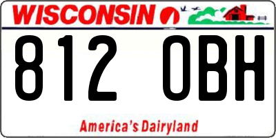 WI license plate 812OBH
