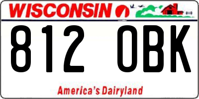 WI license plate 812OBK