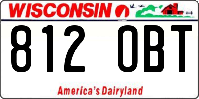WI license plate 812OBT