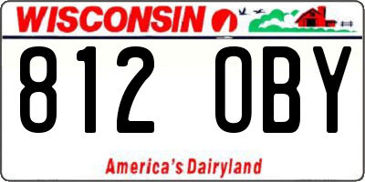 WI license plate 812OBY