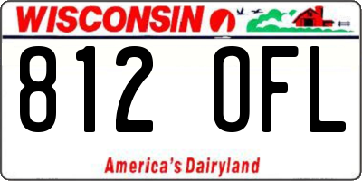 WI license plate 812OFL