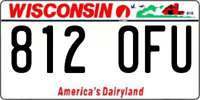 WI license plate 812OFU