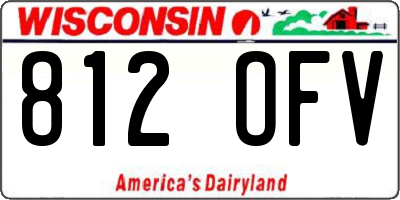 WI license plate 812OFV