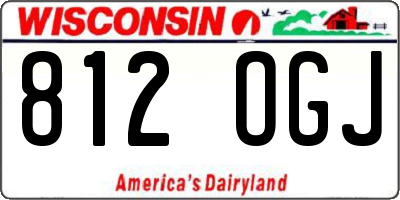 WI license plate 812OGJ