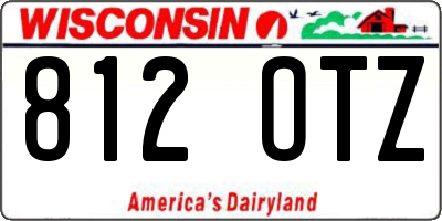 WI license plate 812OTZ