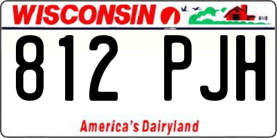 WI license plate 812PJH