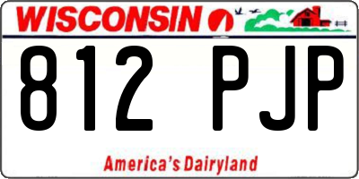 WI license plate 812PJP