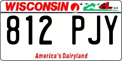 WI license plate 812PJY