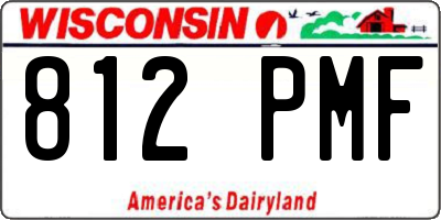 WI license plate 812PMF