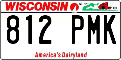 WI license plate 812PMK