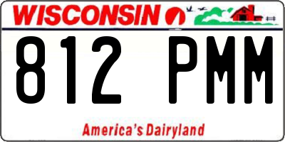 WI license plate 812PMM