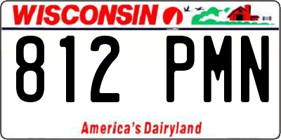 WI license plate 812PMN