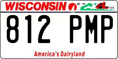 WI license plate 812PMP