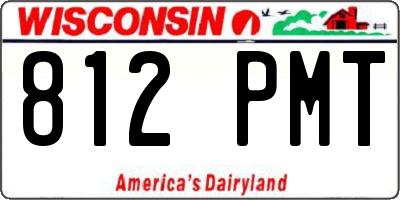 WI license plate 812PMT