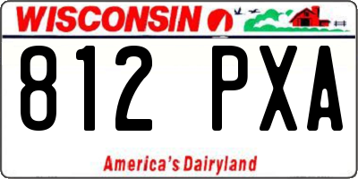 WI license plate 812PXA