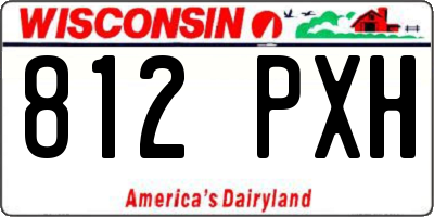 WI license plate 812PXH