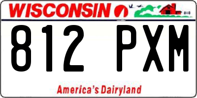 WI license plate 812PXM