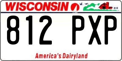 WI license plate 812PXP