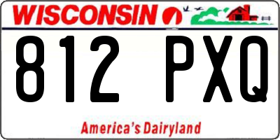 WI license plate 812PXQ