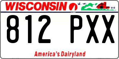 WI license plate 812PXX