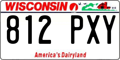 WI license plate 812PXY