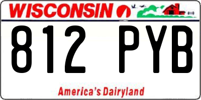WI license plate 812PYB