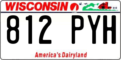 WI license plate 812PYH