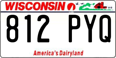 WI license plate 812PYQ