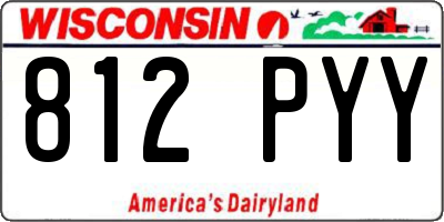 WI license plate 812PYY